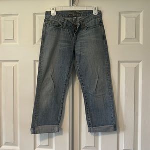 Juniors ladies cropped capri jeans Abercrombie size 0